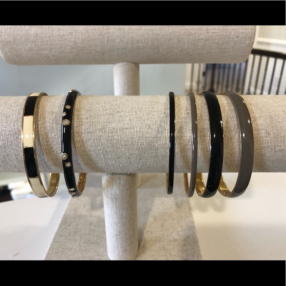 Set of 6 J.Crew enamel bangles